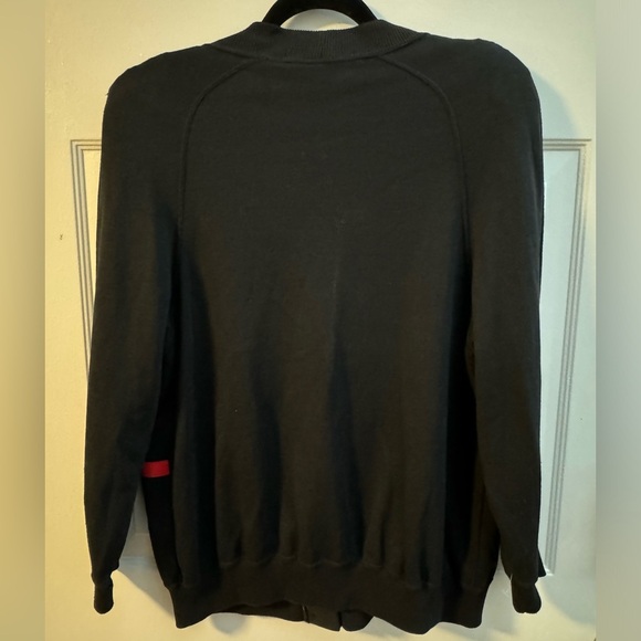 Art Deco 80’s Rare Vedo Verde Cardigan Gold Button Up Colorful Embroidered Sport - Picture 9 of 11